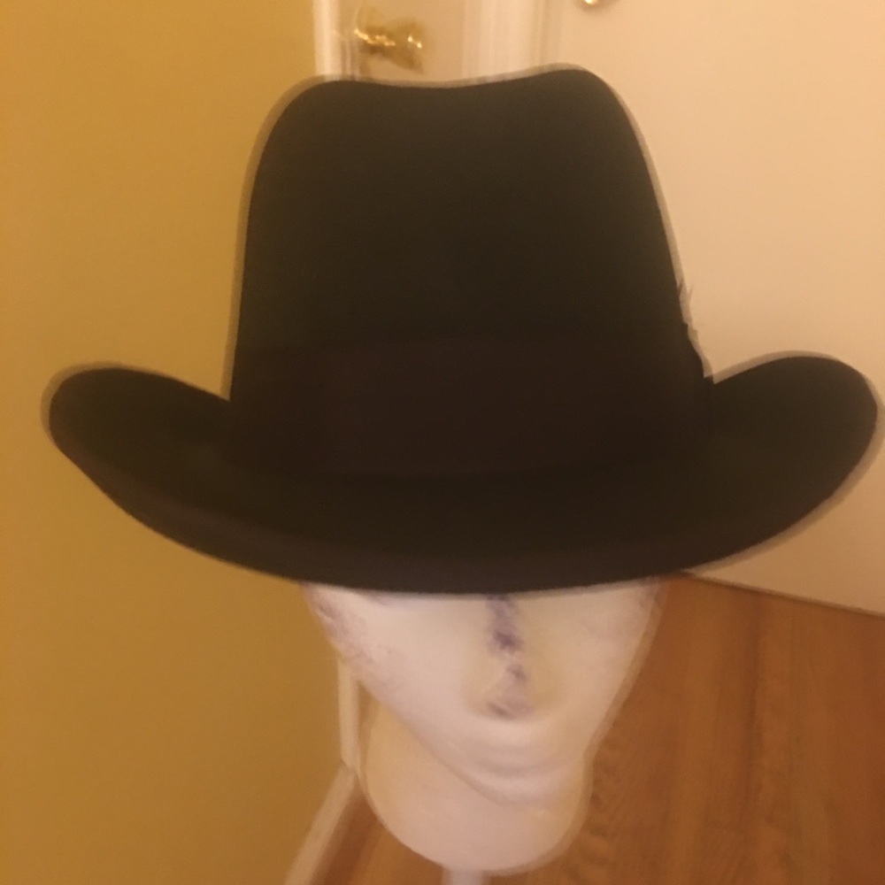 Chocolate brown men’s Godfather dress hat